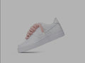 AIR FORCE 1 WHITE ROPE LACES PINK